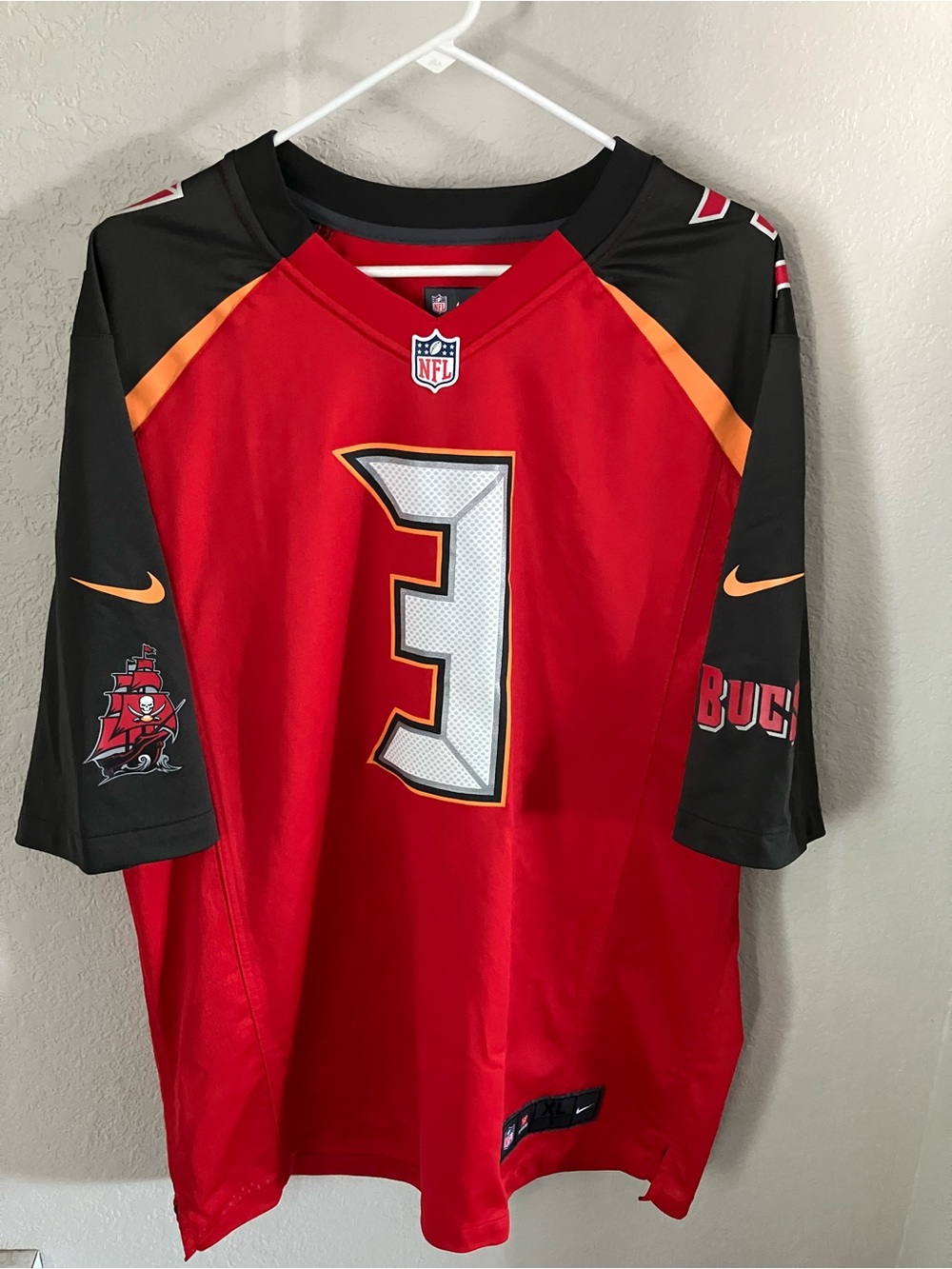 NFL Red and Black On-Field Jersey XL by Nike